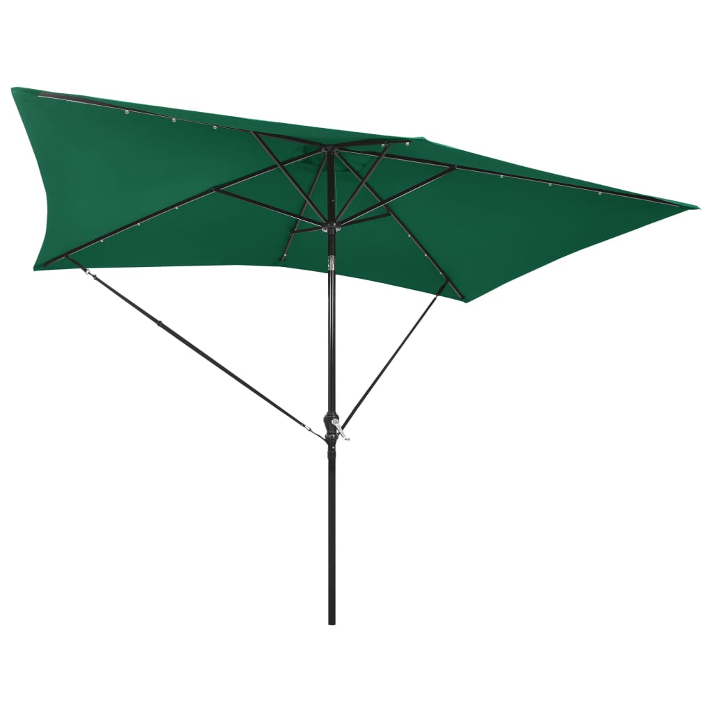 Windbeschermingsbandenset Voor Parasol Polypropyleen Zwart