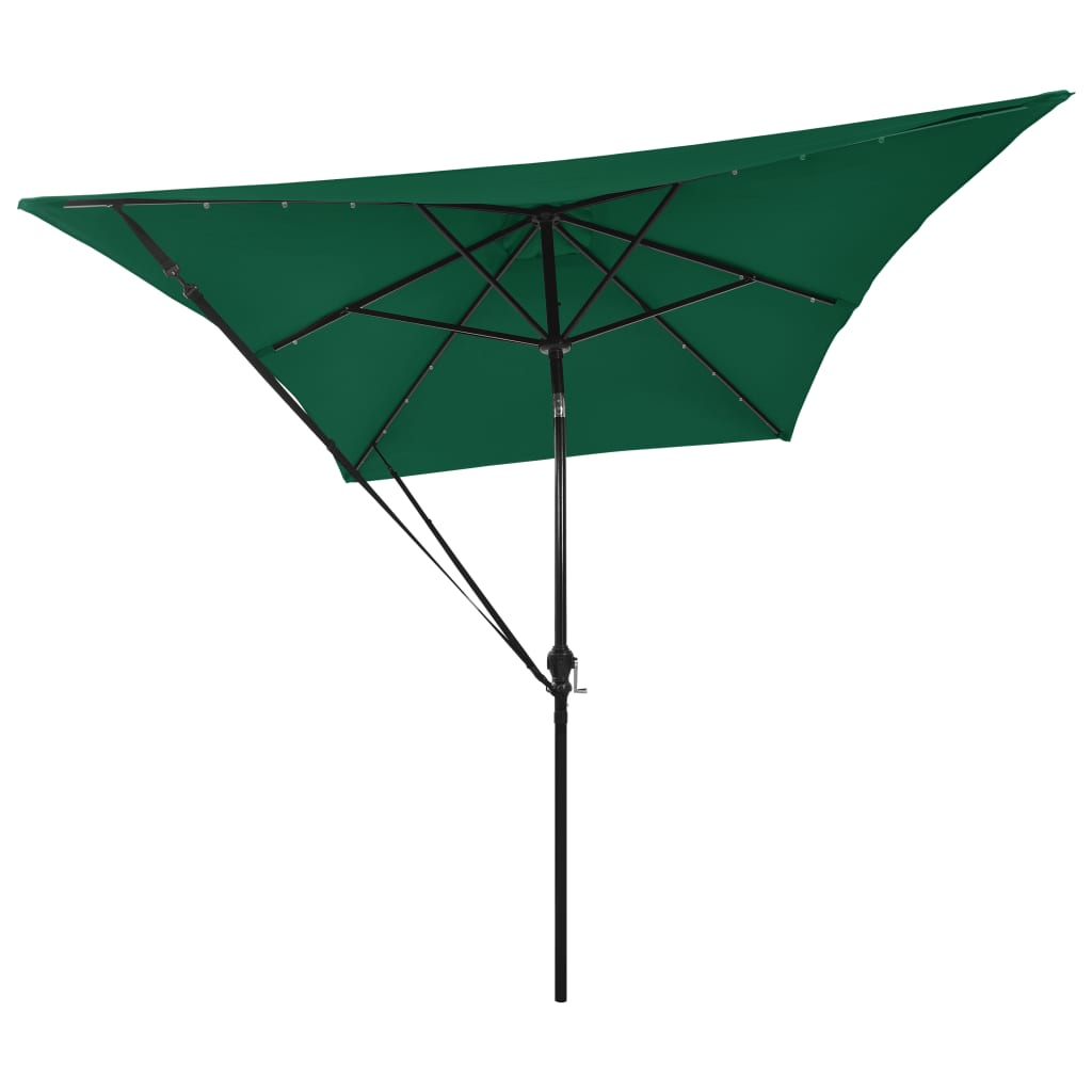 Windbeschermingsbandenset Voor Parasol Polypropyleen Zwart