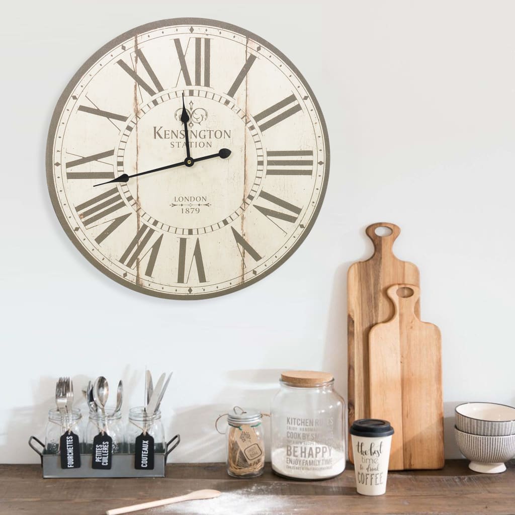 Wandklok Vintage Stijl 60 Cm Londen