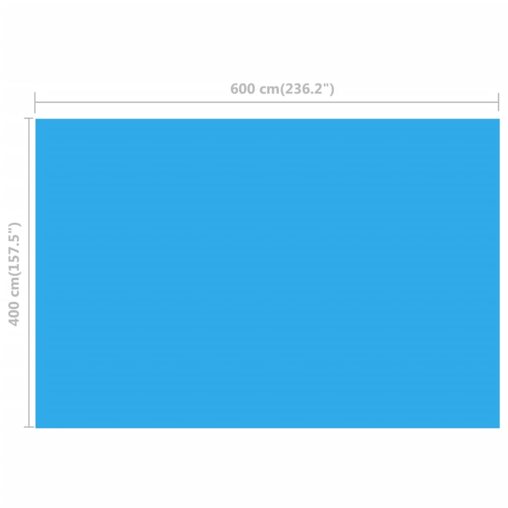 Zwembadhoes Rechthoekig 600X400 Cm Pe Blauw