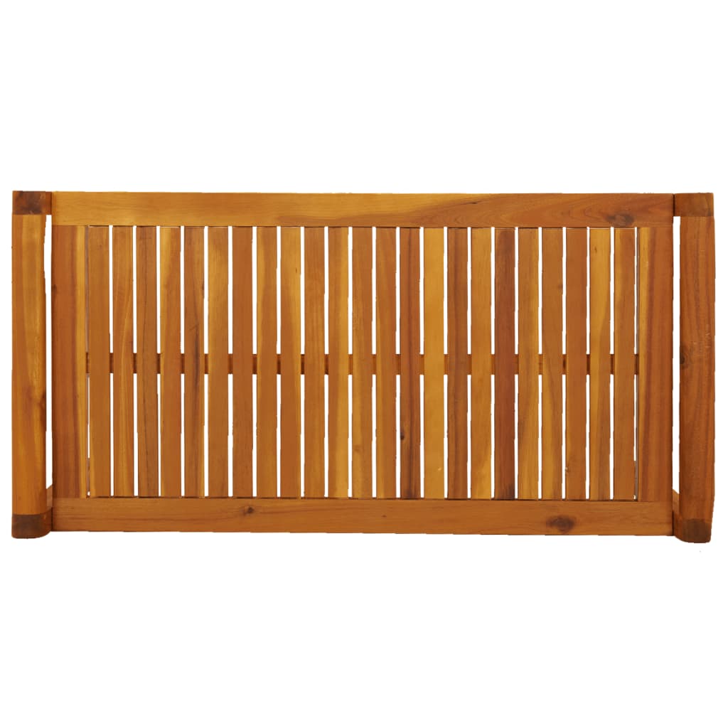2-Delige Loungeset Met Crèmewitte Kussens Massief Hout