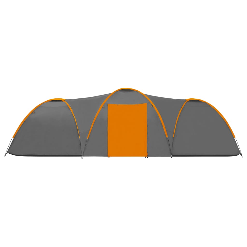 Iglotent 8-Persoons 650X240X190 Cm Grijs En Oranje