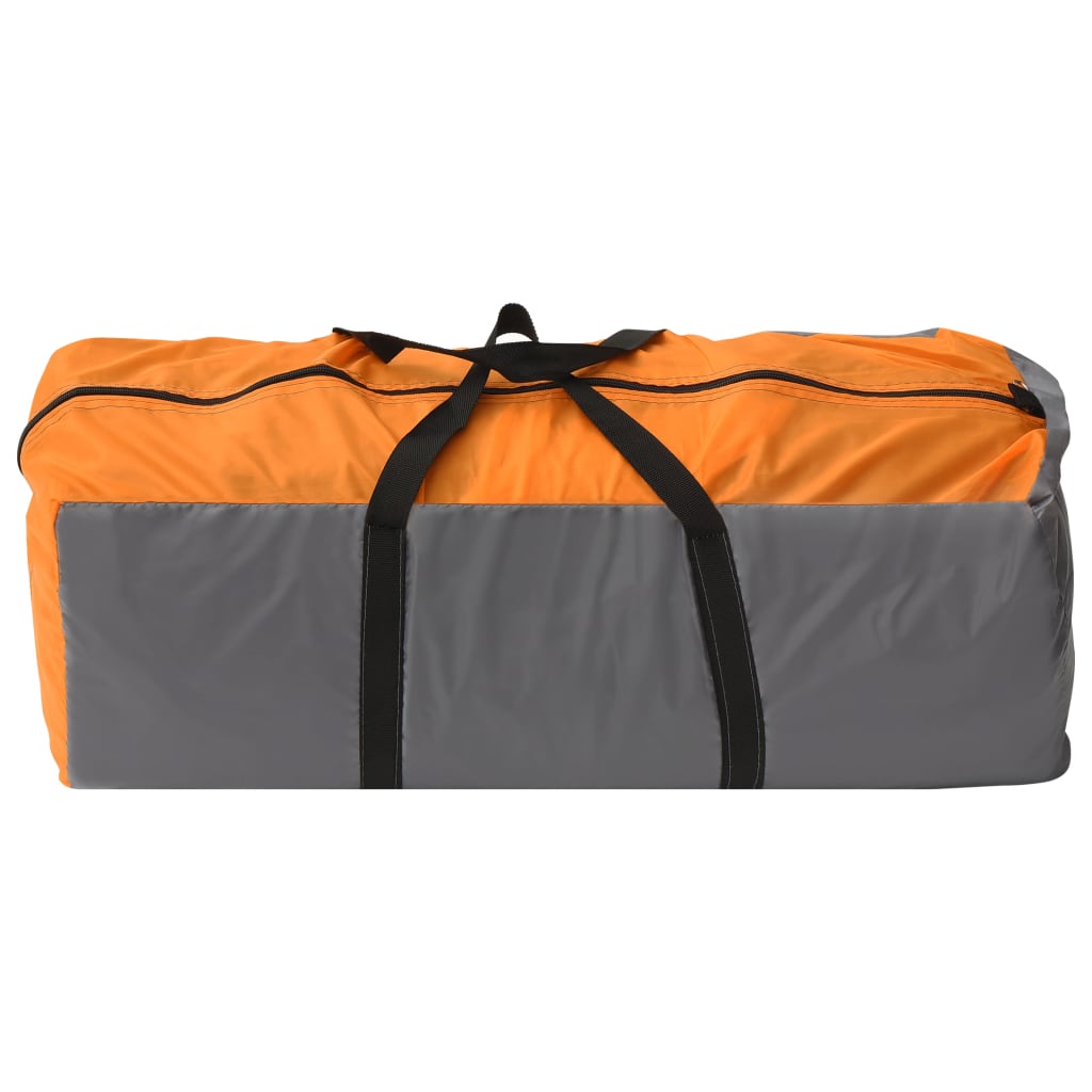 Iglotent 8-Persoons 650X240X190 Cm Grijs En Oranje