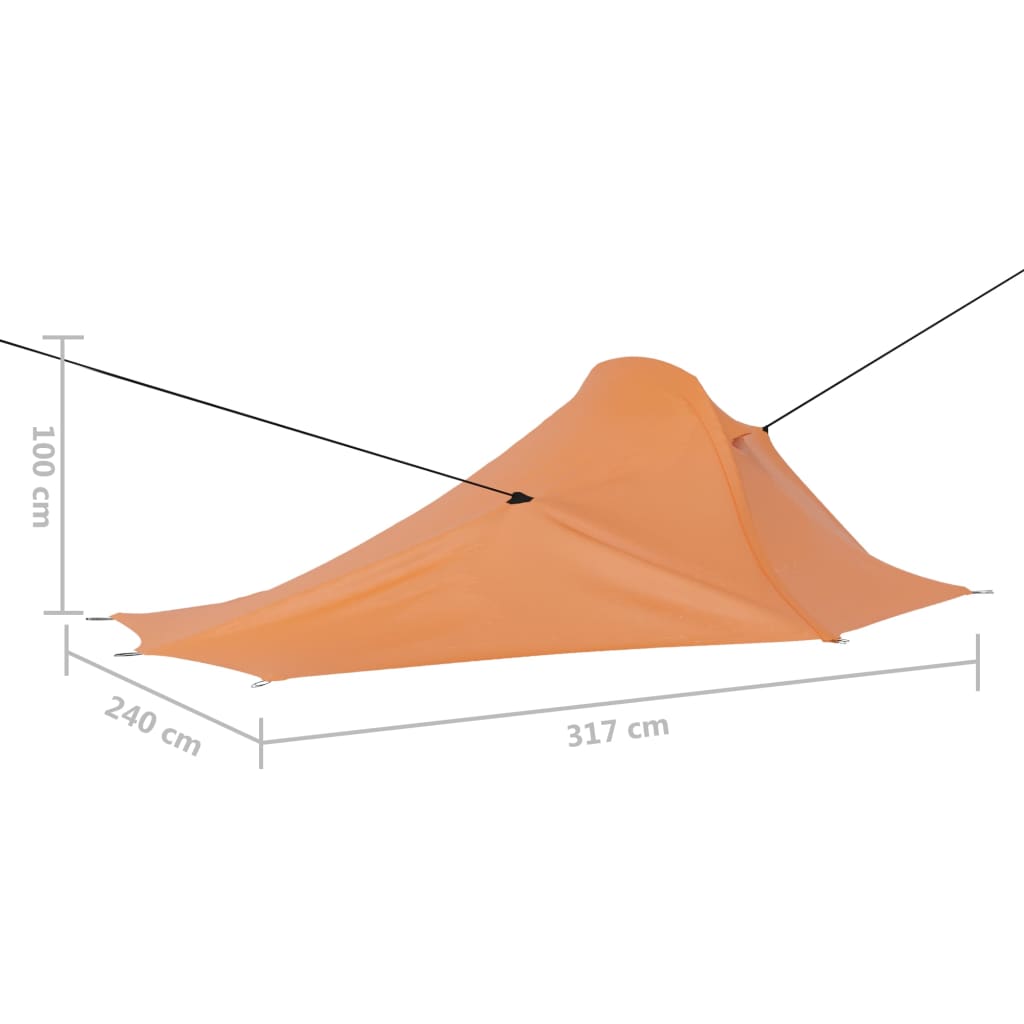Tent 317X240X100 Cm Oranje En Grijs