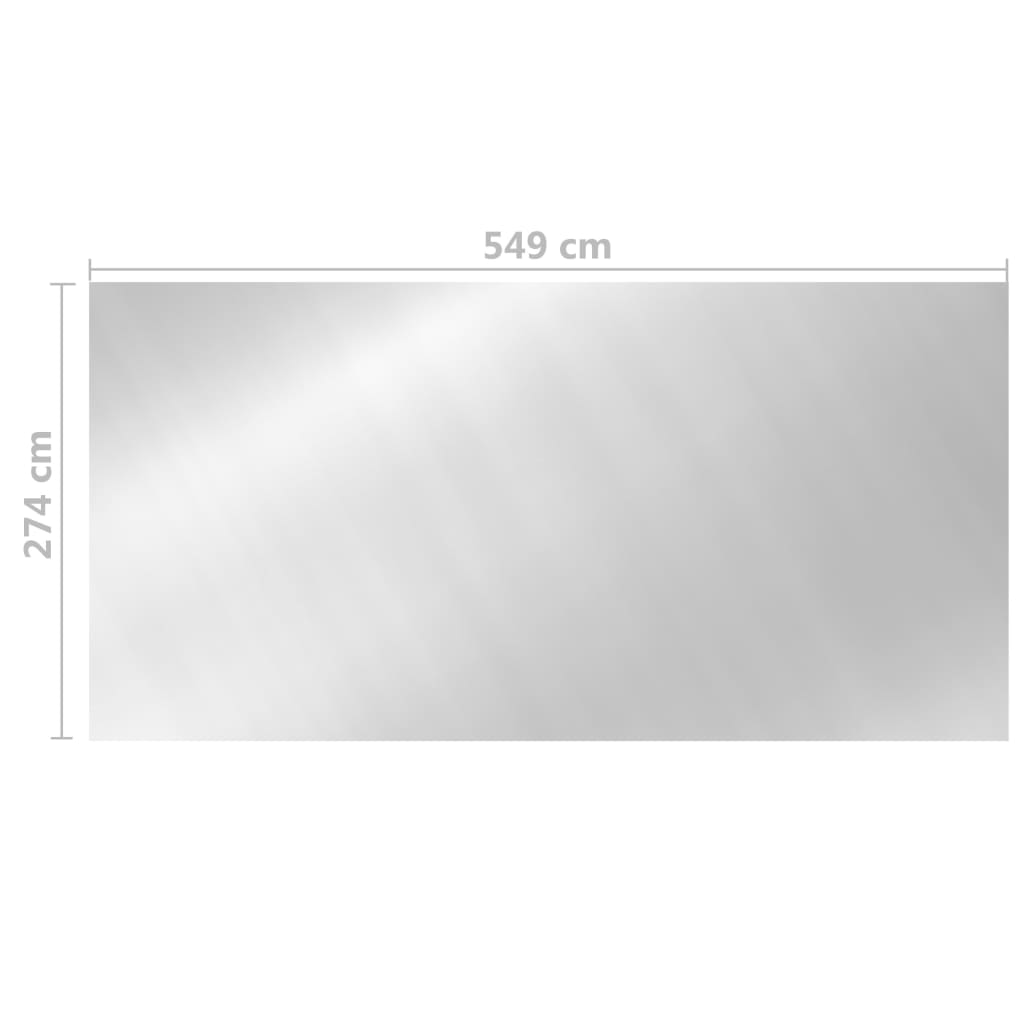 Zwembadhoes 549X274 Cm Pe Zilverkleurig