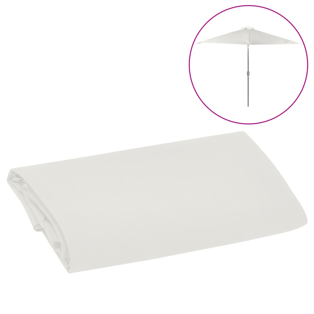 Vervangingsdoek Voor Parasol 300 Cm Wit