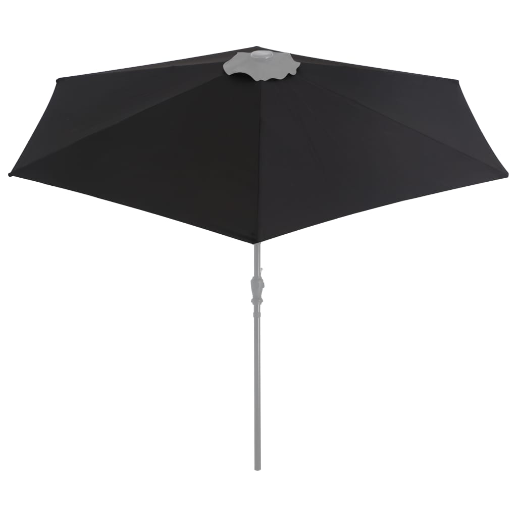 Vervangingsdoek Voor Parasol 300 Cm Zwart