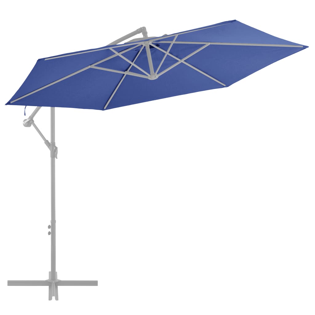 Vervangingsdoek Voor Zweefparasol 300 Cm Azuurblauw