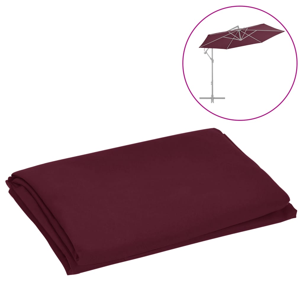 Vervangingsdoek Voor Zweefparasol 300 Cm Bordeauxrood