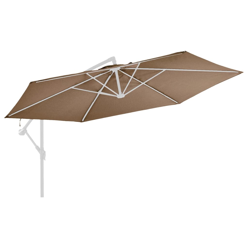 Vervangingsdoek Voor Zweefparasol 350 Cm Taupe