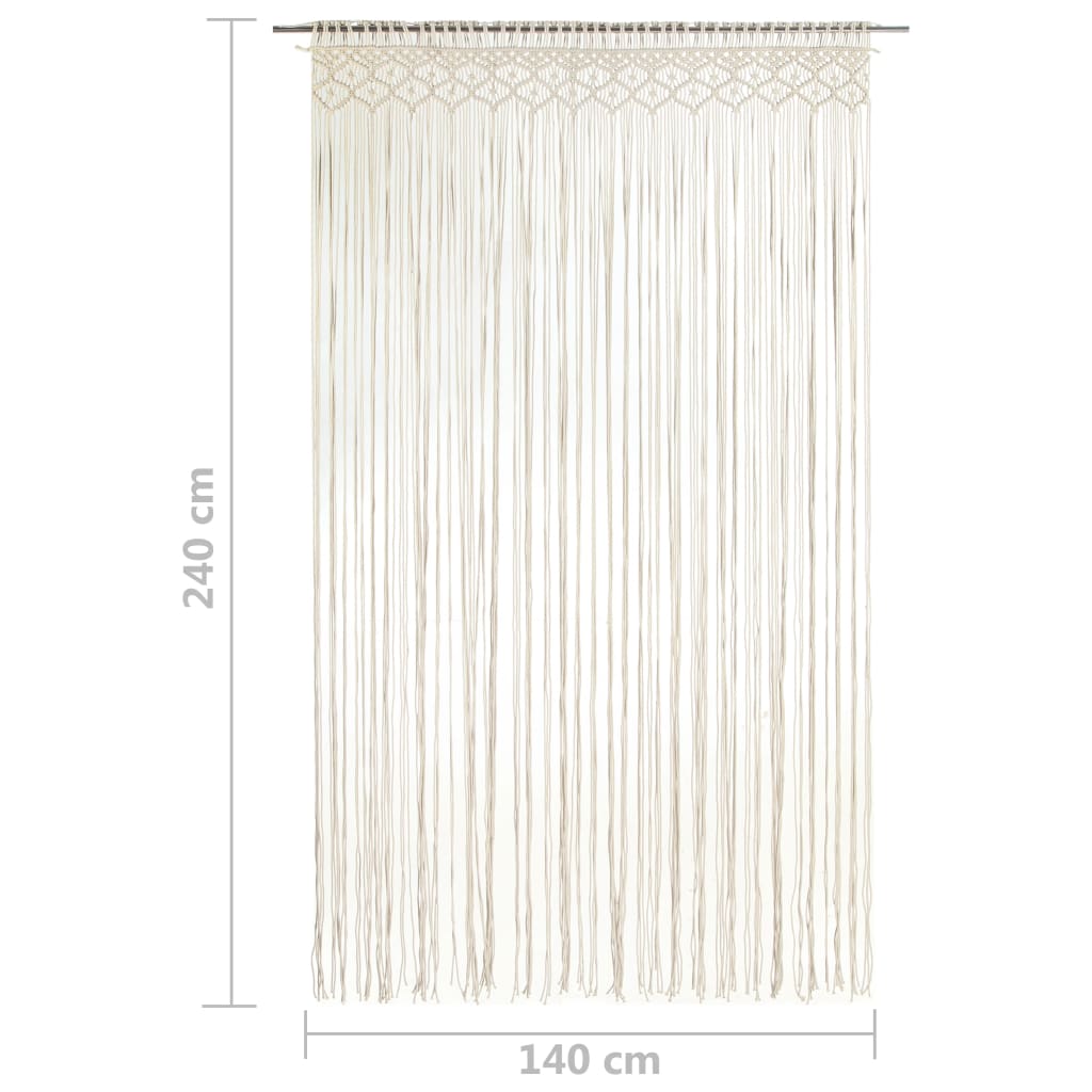 Gordijn Macramé 140X240 Cm Katoen