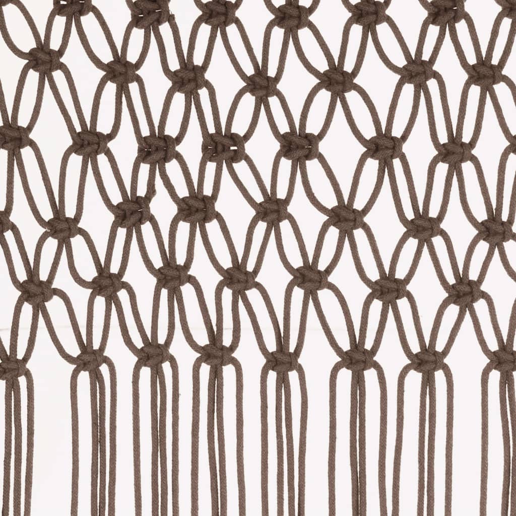Gordijn Macramé 140X240 Cm Katoen Taupe