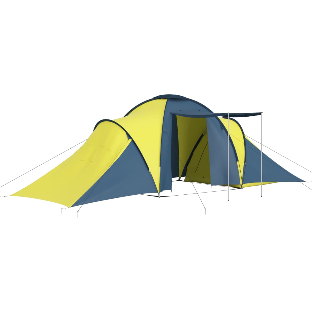 Tent 6-Persoons Blauw En Geel
