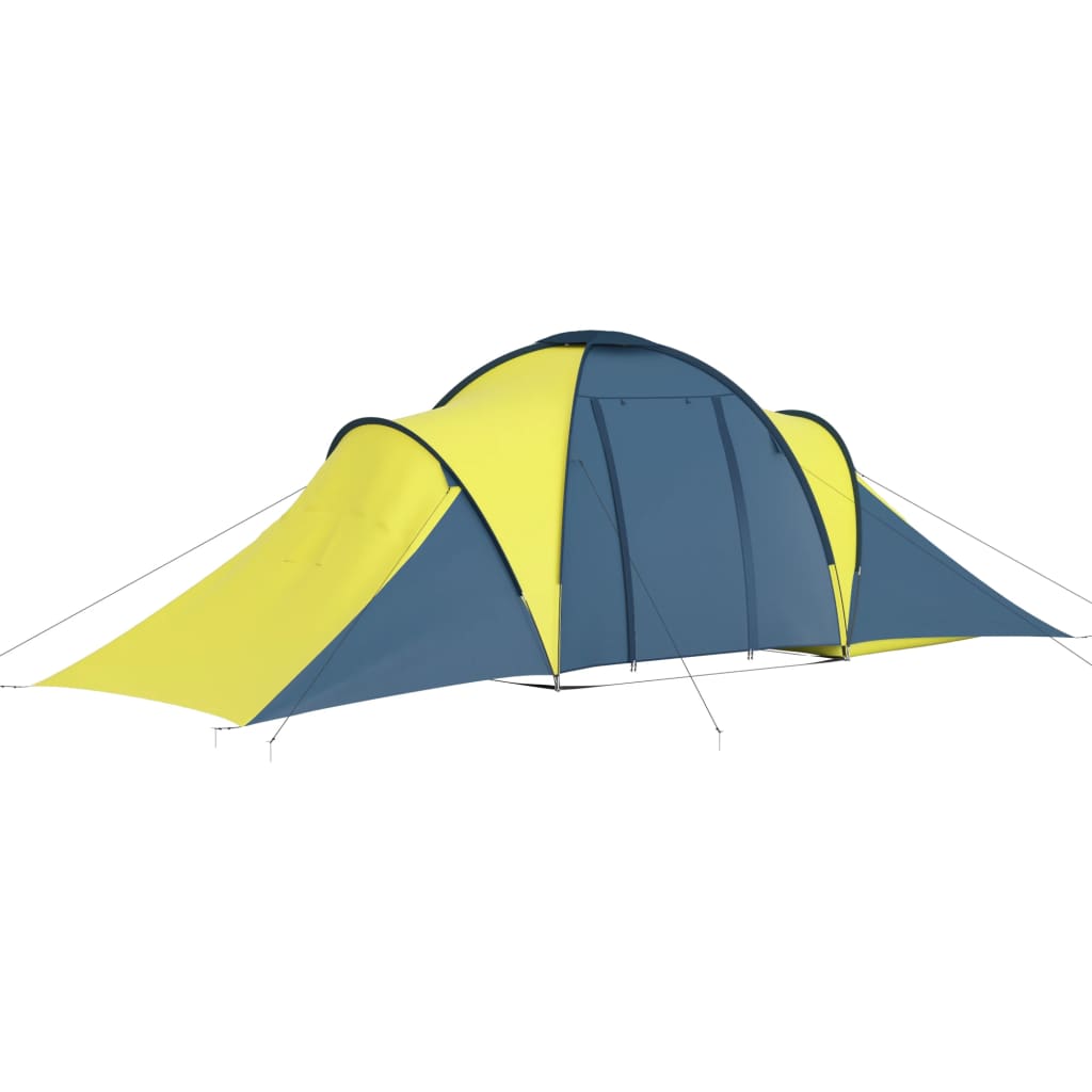 Tent 6-Persoons Blauw En Geel