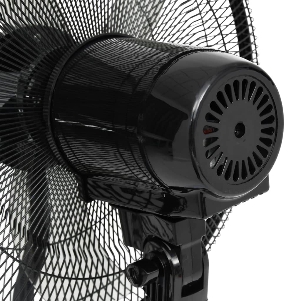 Mistventilator Staand Met Afstandsbediening Zwart En Wit