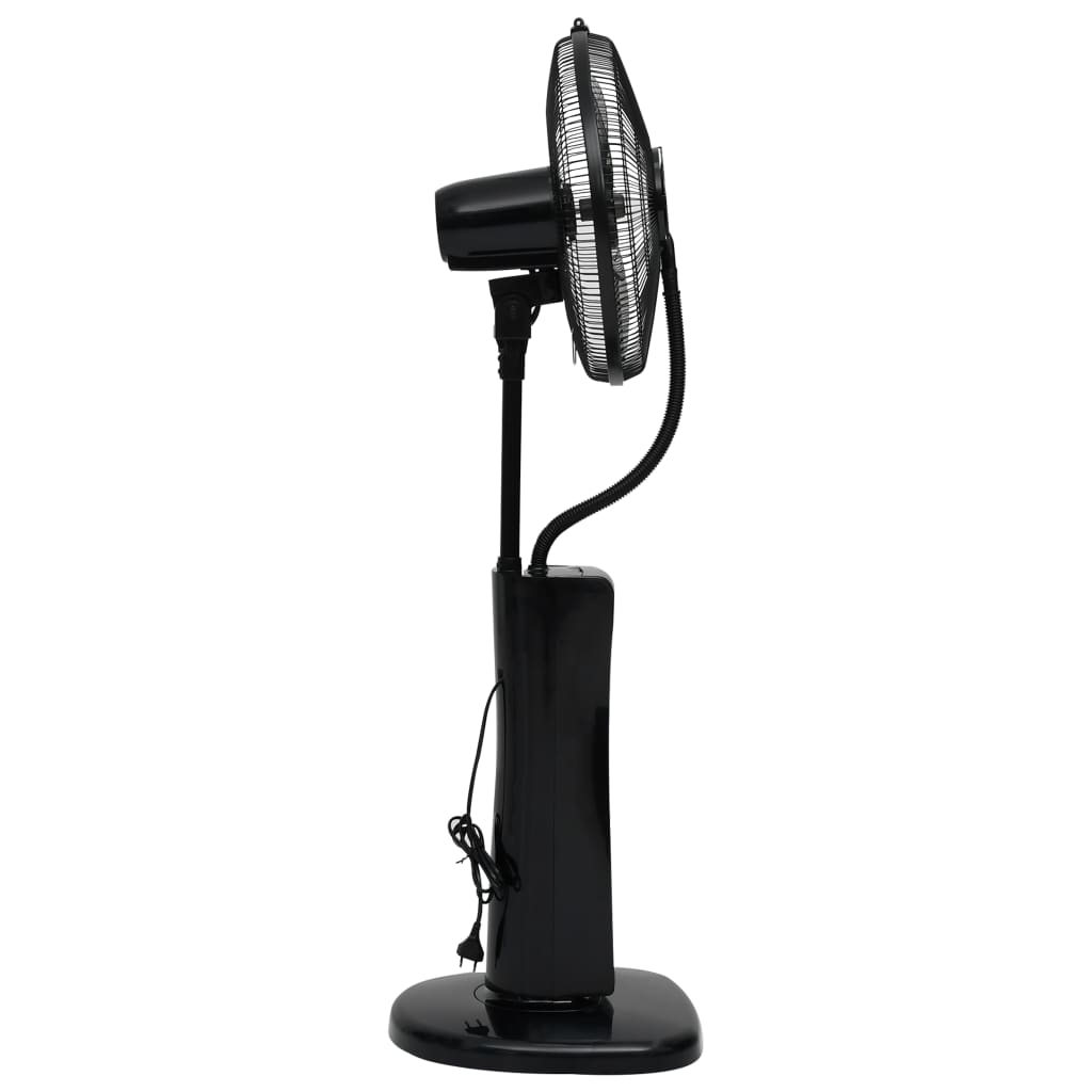 Mistventilator Staand Met Afstandsbediening Zwart