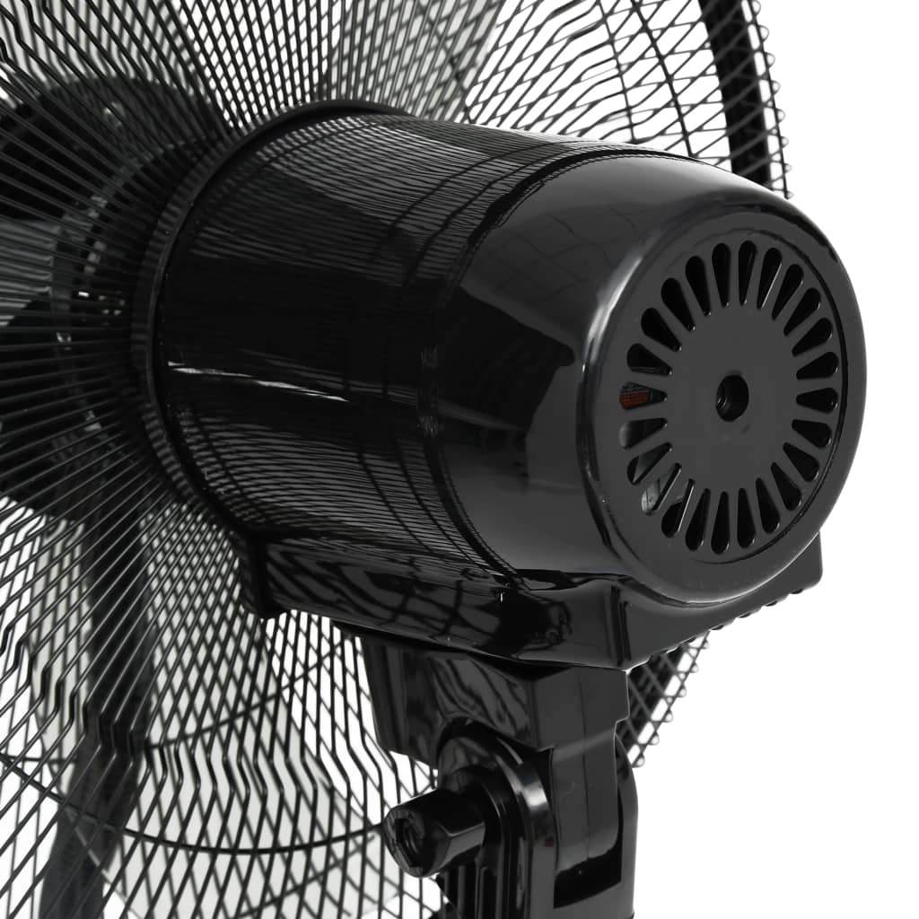 Mistventilator Staand Met Afstandsbediening Zwart