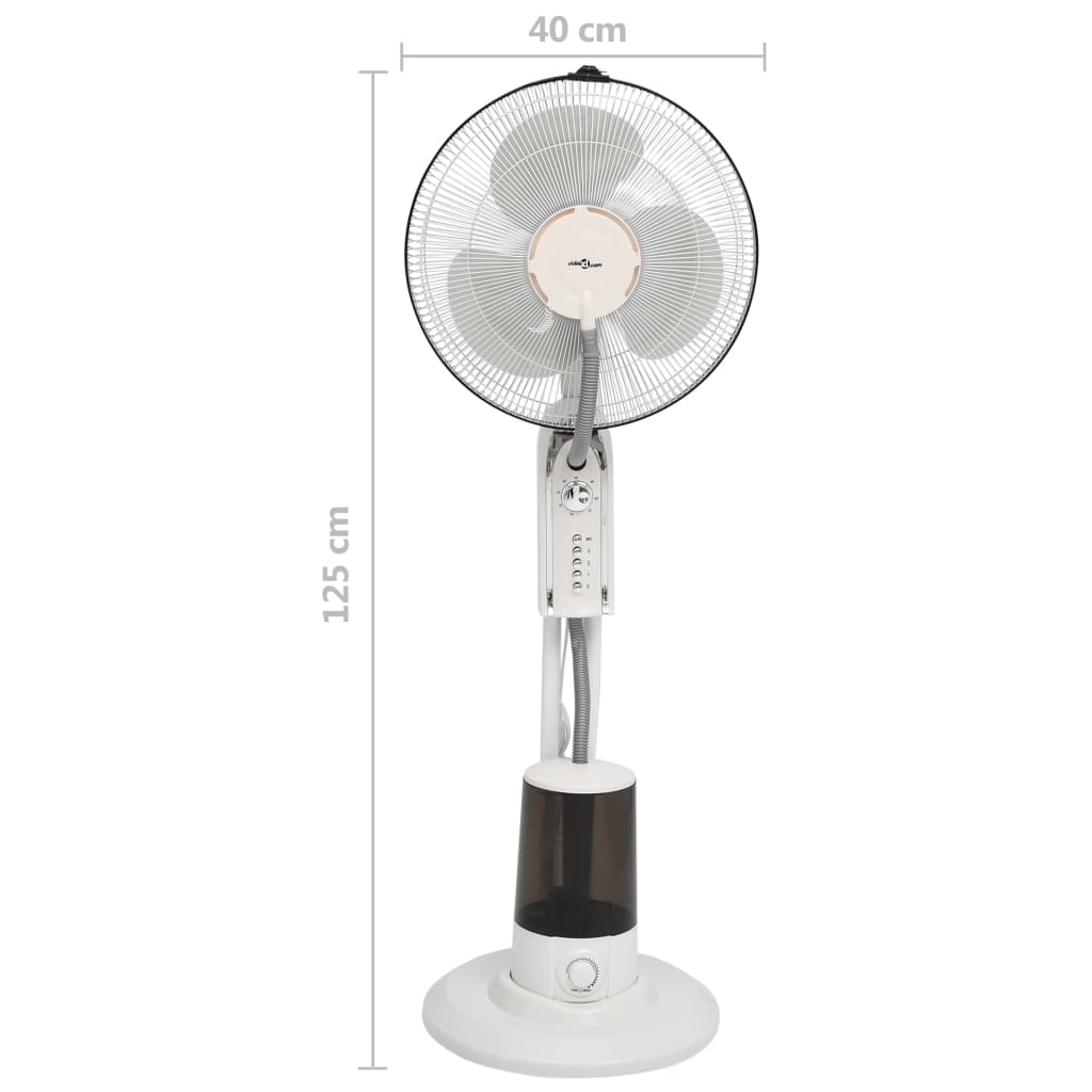 Mistventilator Staand Met 3 Snelheden Wit