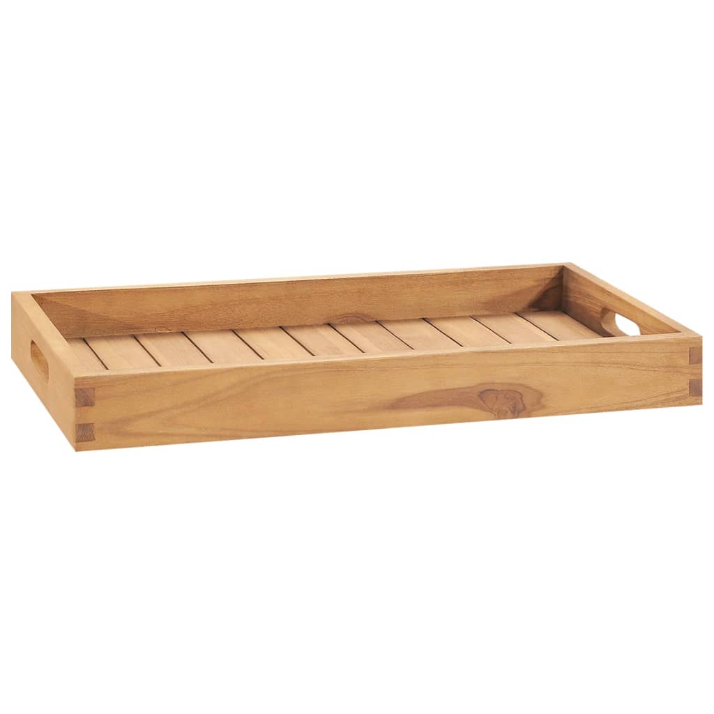 Dienblad 60X35 Cm Massief Teakhout