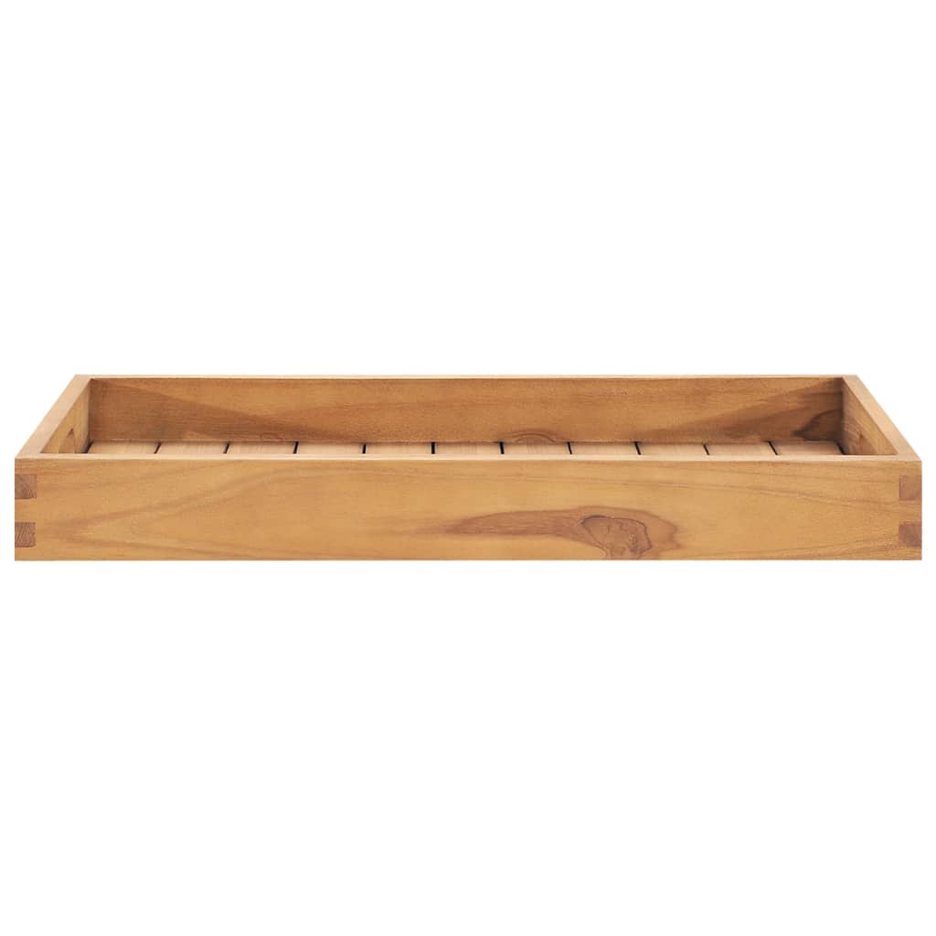 Dienblad 60X35 Cm Massief Teakhout