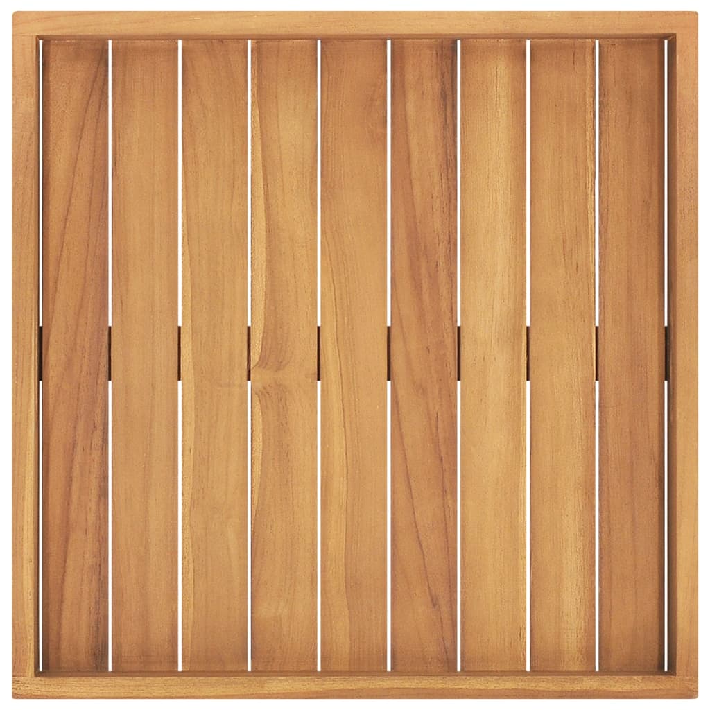 Dienblad 50X50 Cm Massief Teakhout
