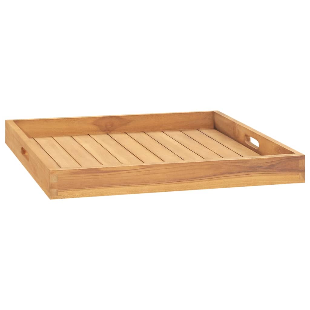Dienblad 60X60 Cm Massief Teakhout
