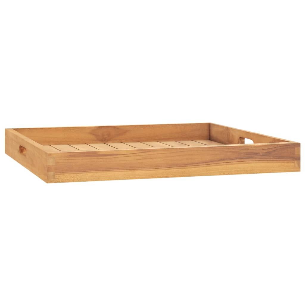 Dienblad 60X60 Cm Massief Teakhout