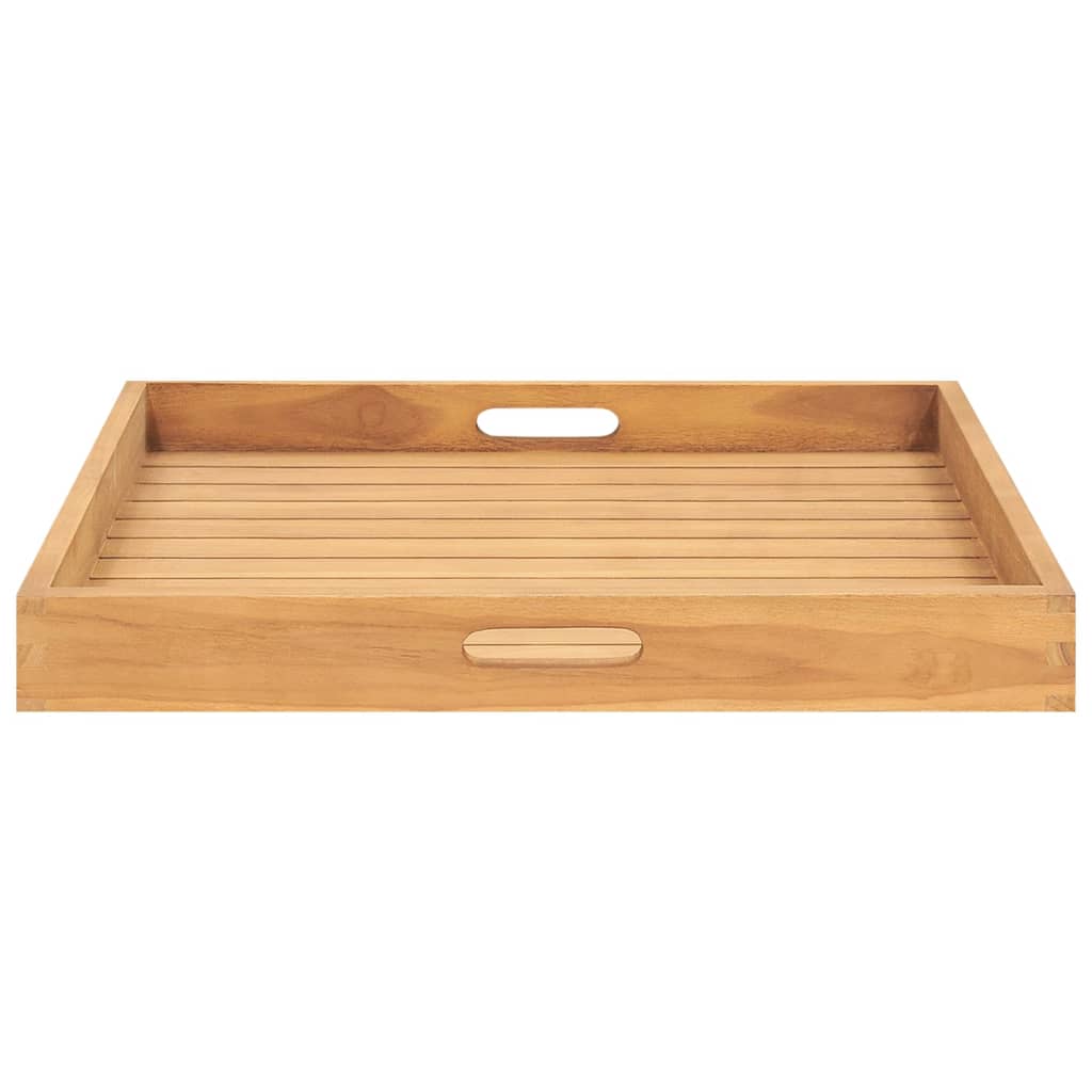 Dienblad 60X60 Cm Massief Teakhout