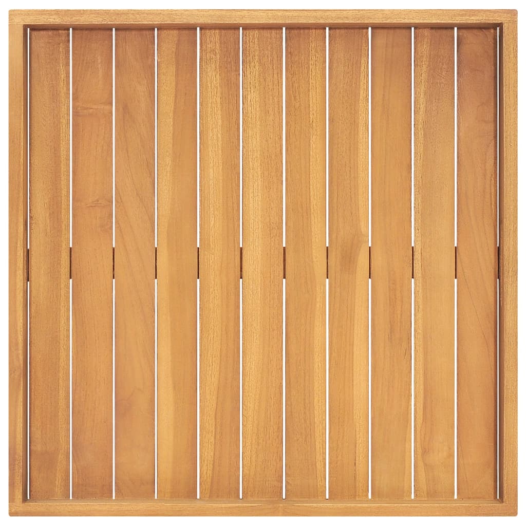 Dienblad 60X60 Cm Massief Teakhout