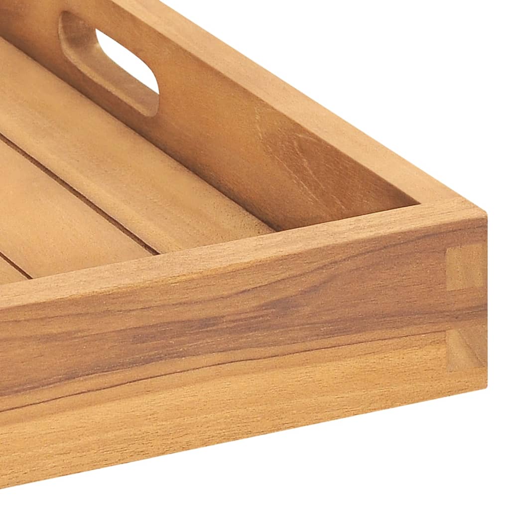 Dienblad 60X60 Cm Massief Teakhout