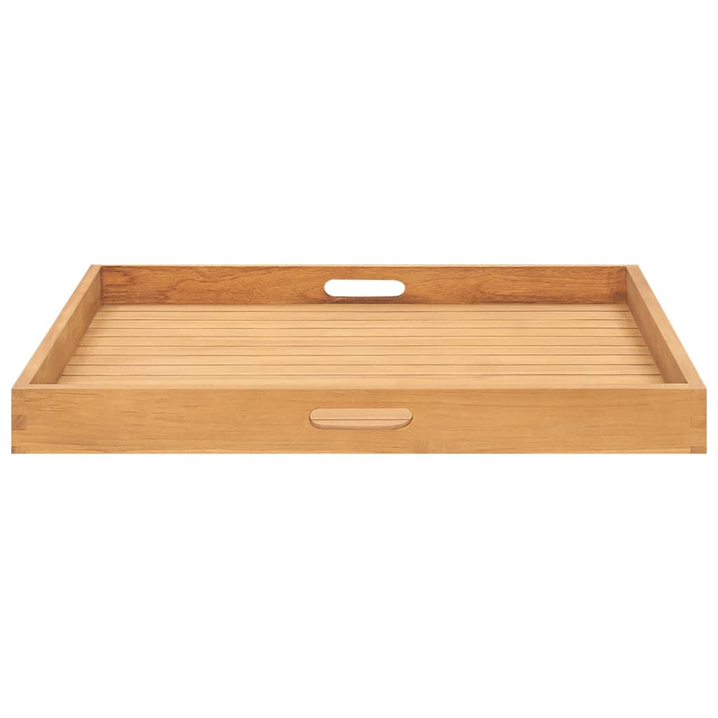 Dienblad 70X70 Cm Massief Teakhout