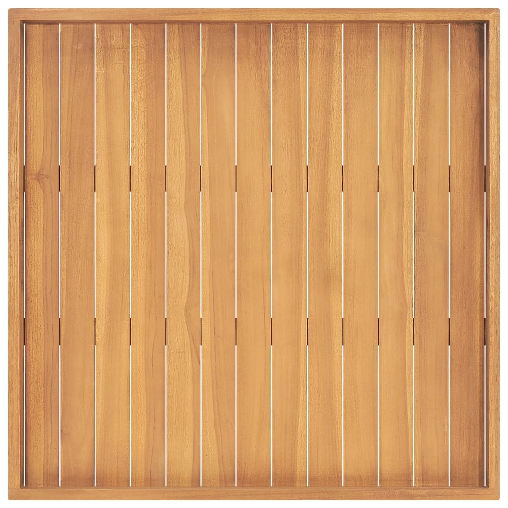 Dienblad 70X70 Cm Massief Teakhout
