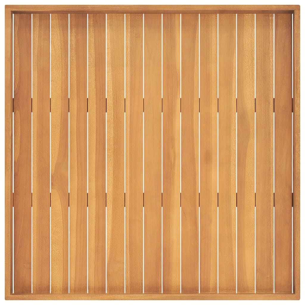 Dienblad 80X80 Cm Massief Teakhout