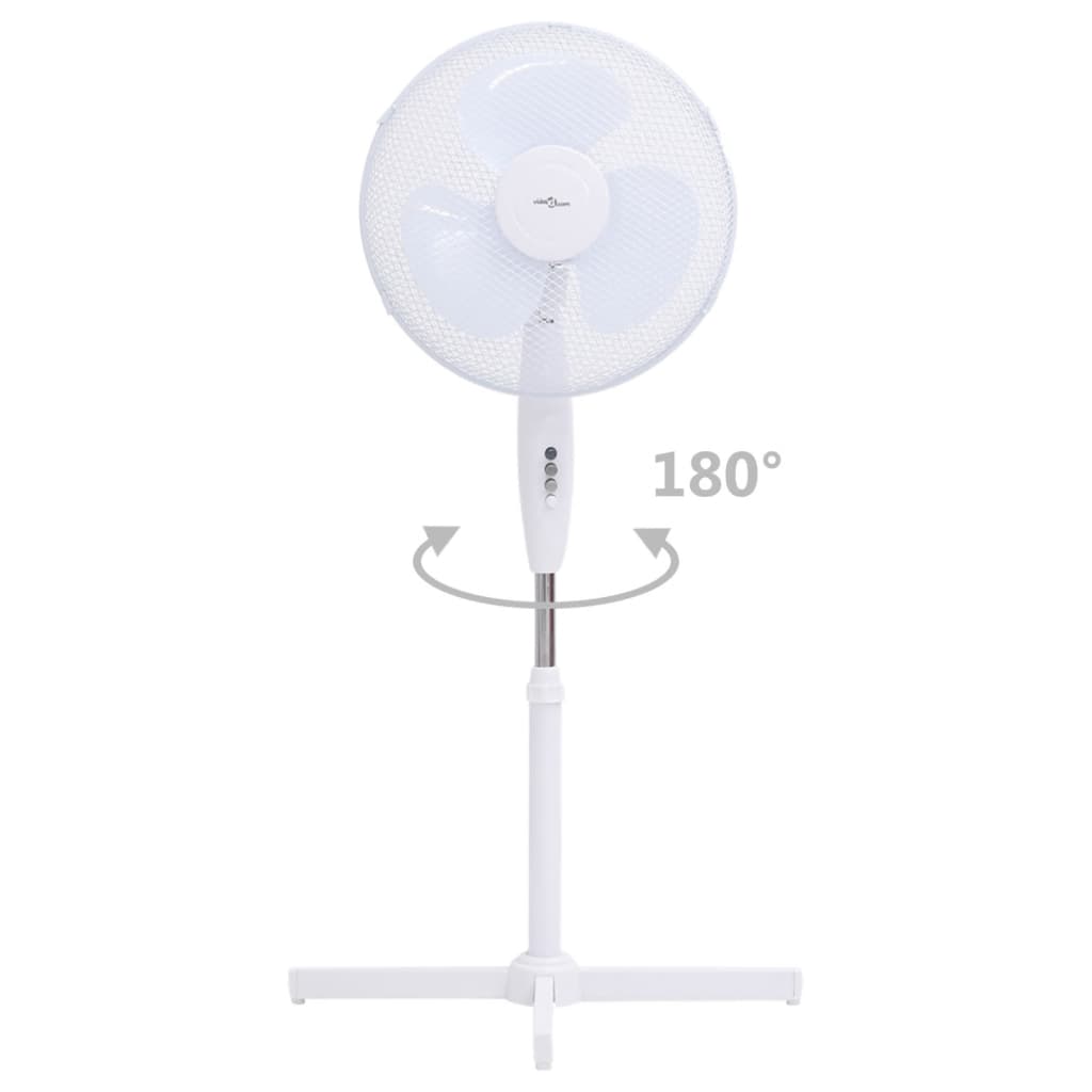 Staande Ventilator Ø 40 Cm 120 Cm Wit