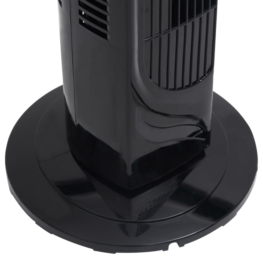 Torenventilator Ø24X80 Cm Zwart