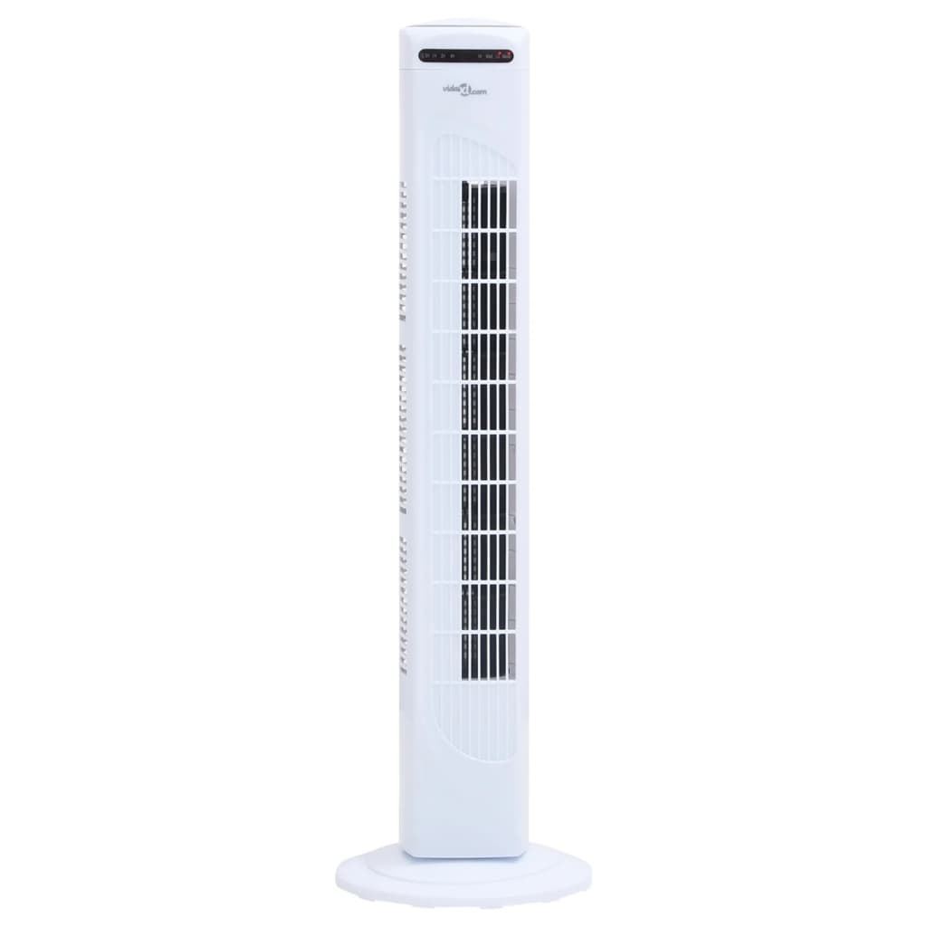 Torenventilator Met Afstandsbediening En Timer Ø24X80 Cm Wit