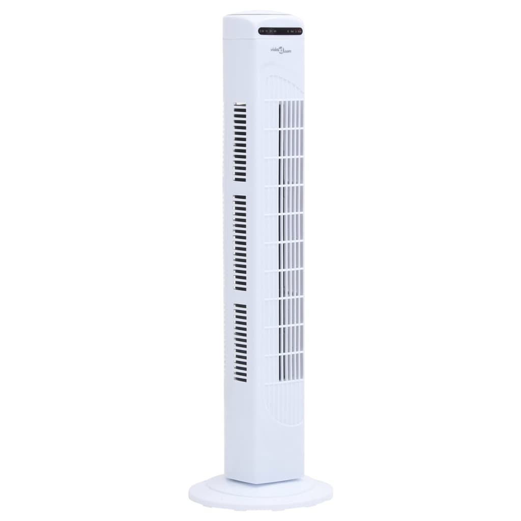 Torenventilator Met Afstandsbediening En Timer Ø24X80 Cm Wit