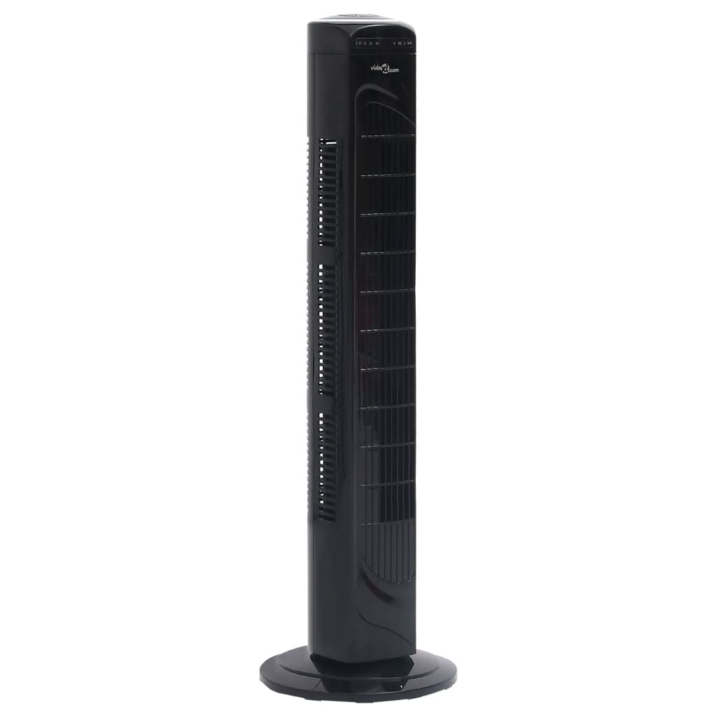 Torenventilator Met Afstandsbediening En Timer Ø24X80 Cm Zwart