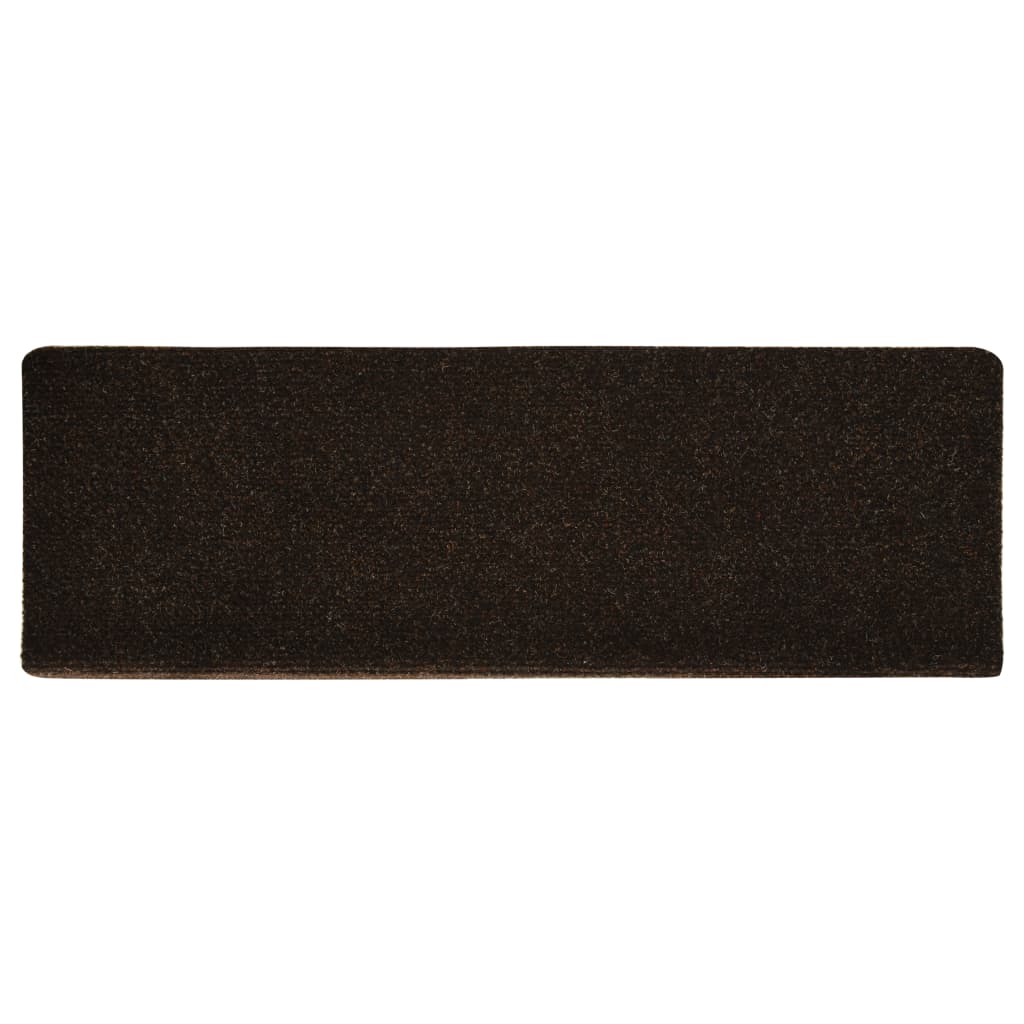 Trapmatten 15 St 65X25 Cm Naaldvilt Bruin