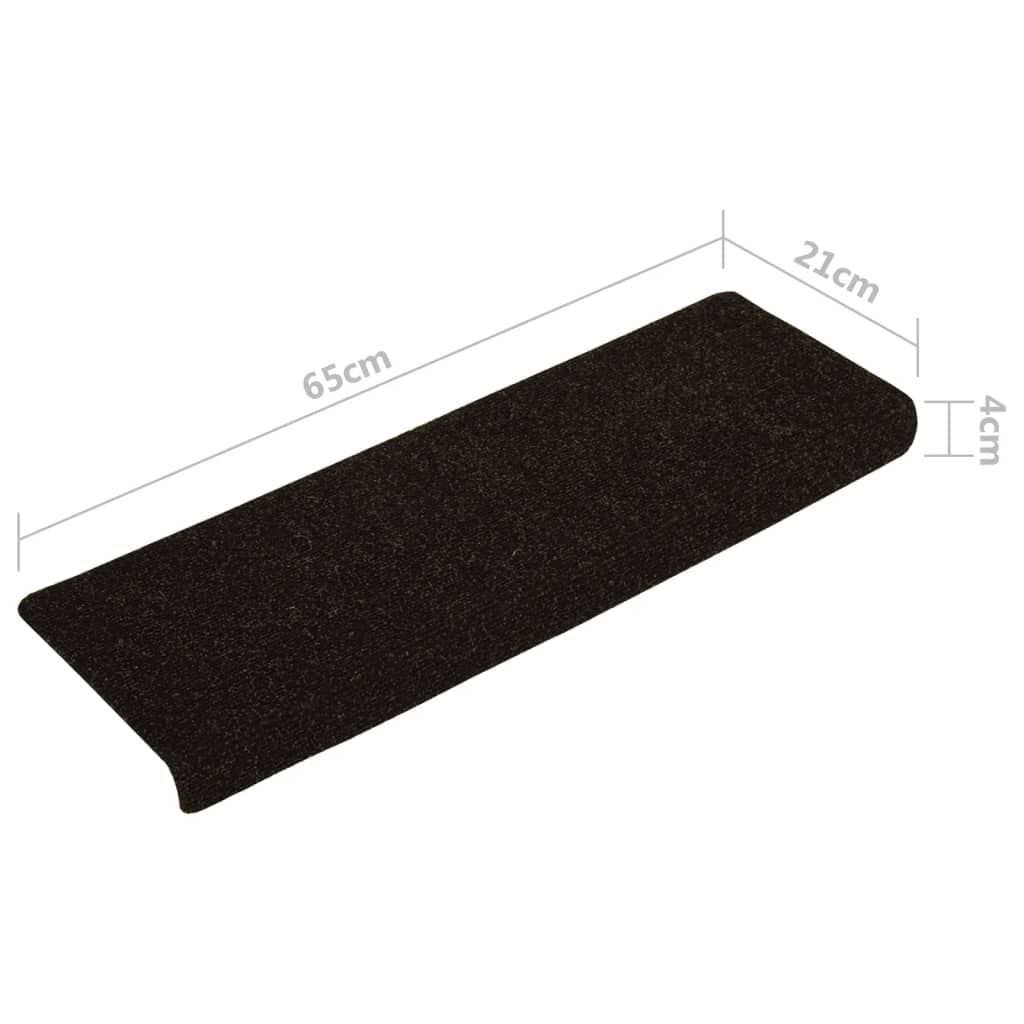 Trapmatten 15 St 65X25 Cm Naaldvilt Bruin