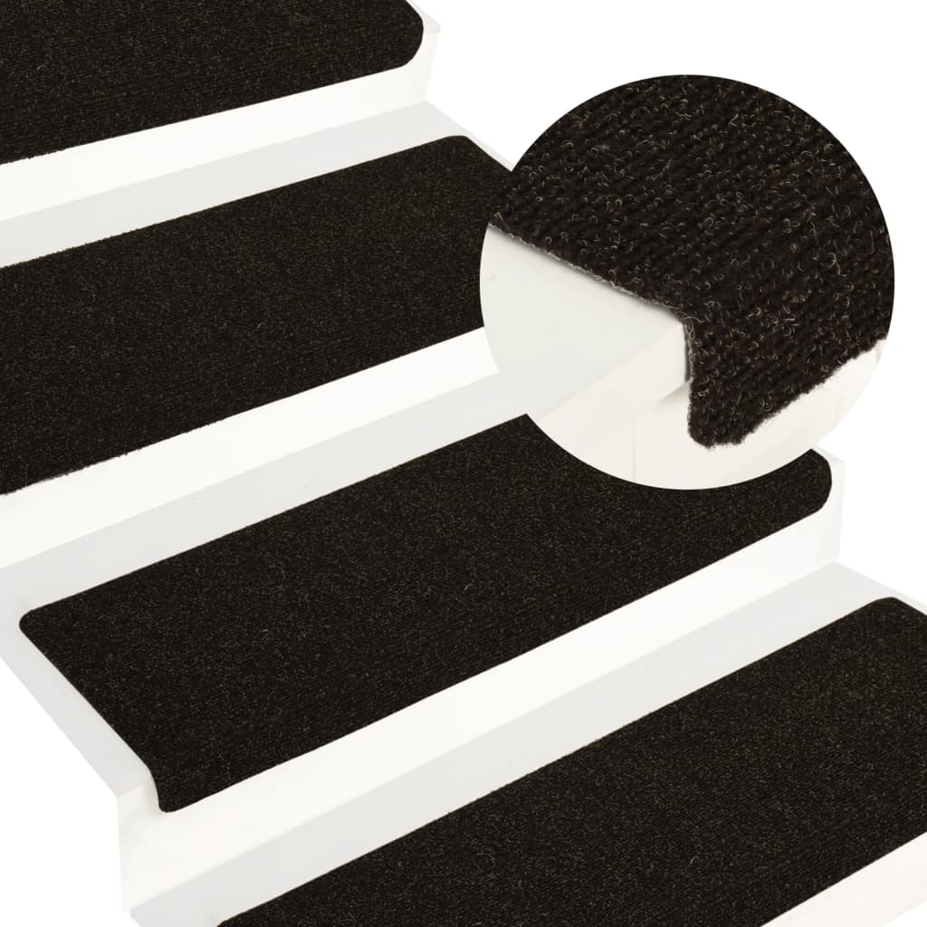 Trapmatten 15 St 65X25 Cm Naaldvilt Bruin