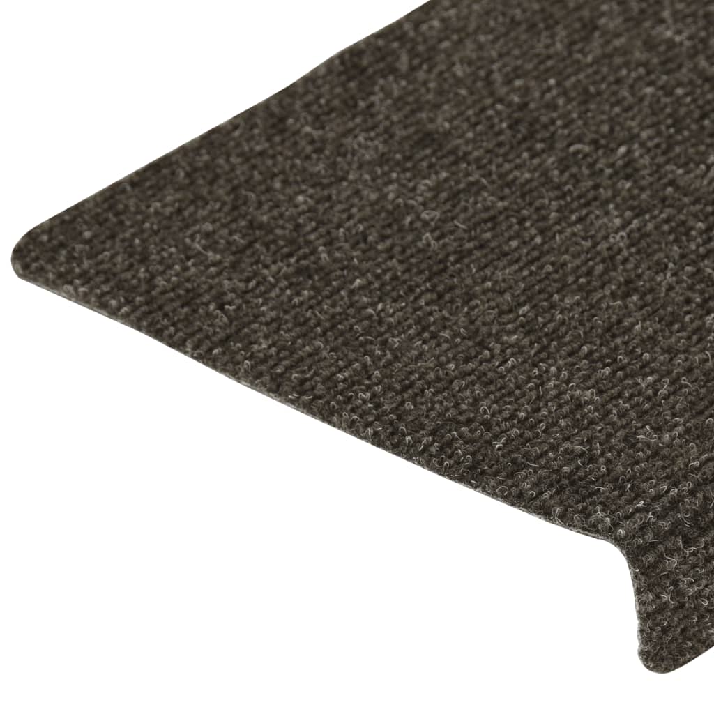 Trapmatten 15 St 65X25 Cm Naaldvilt Grijs