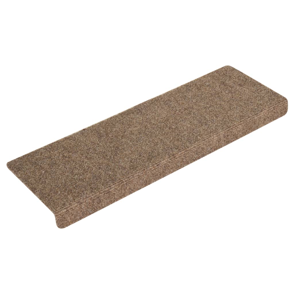 Trapmatten 15 St 65X25 Cm Naaldvilt Crèmekleurig