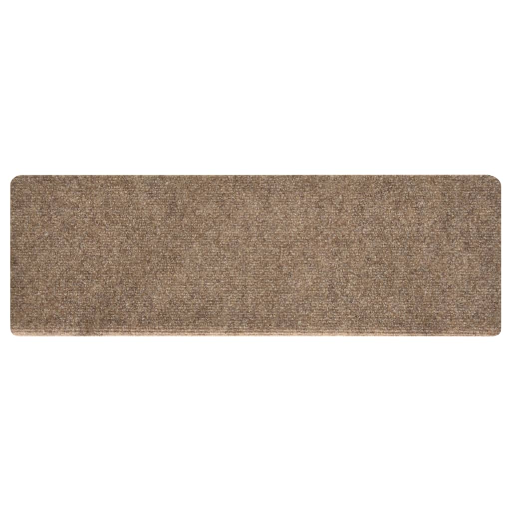 Trapmatten 15 St 65X25 Cm Naaldvilt Crèmekleurig