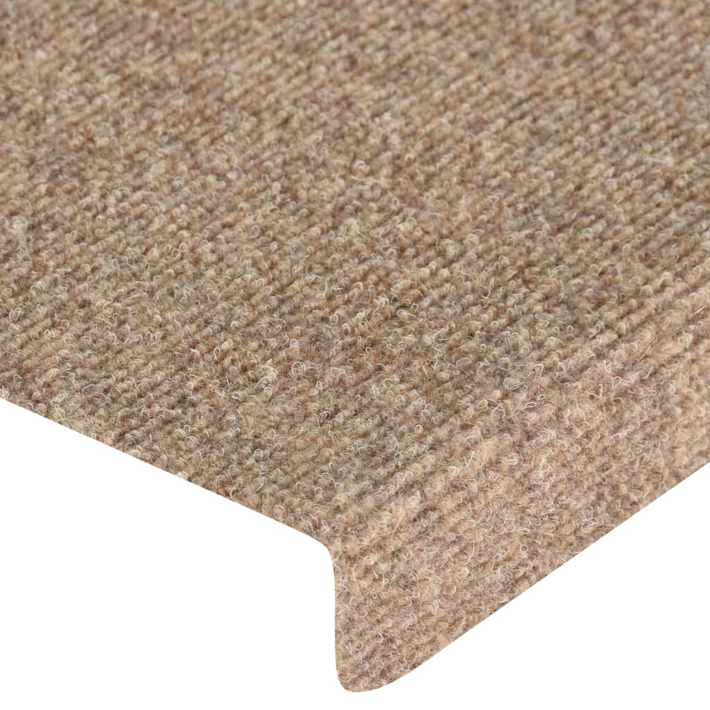 Trapmatten 15 St 65X25 Cm Naaldvilt Crèmekleurig