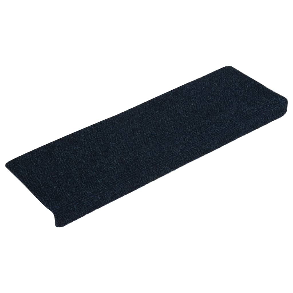 Trapmatten 15 St 65X25 Cm Naaldvilt Blauw