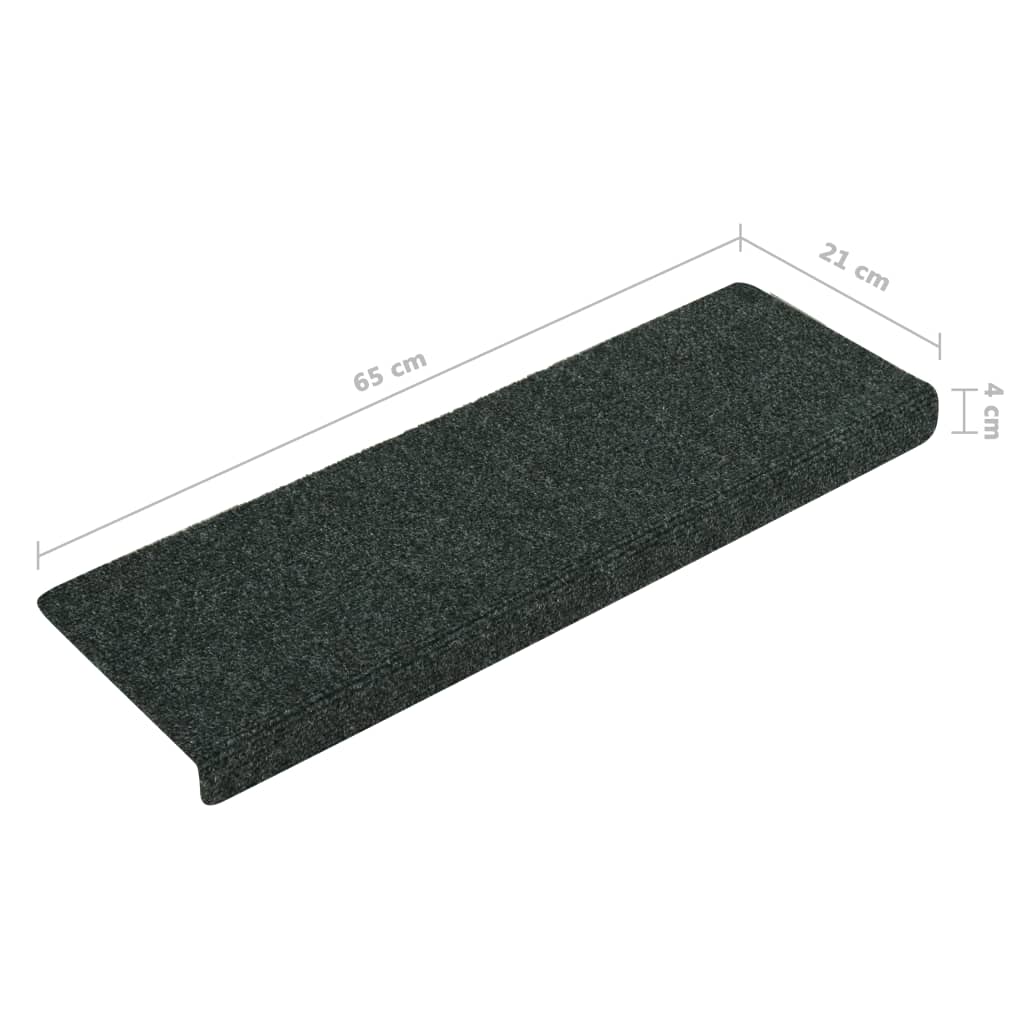 Trapmatten 15 St 65X25 Cm Naaldvilt Bruin