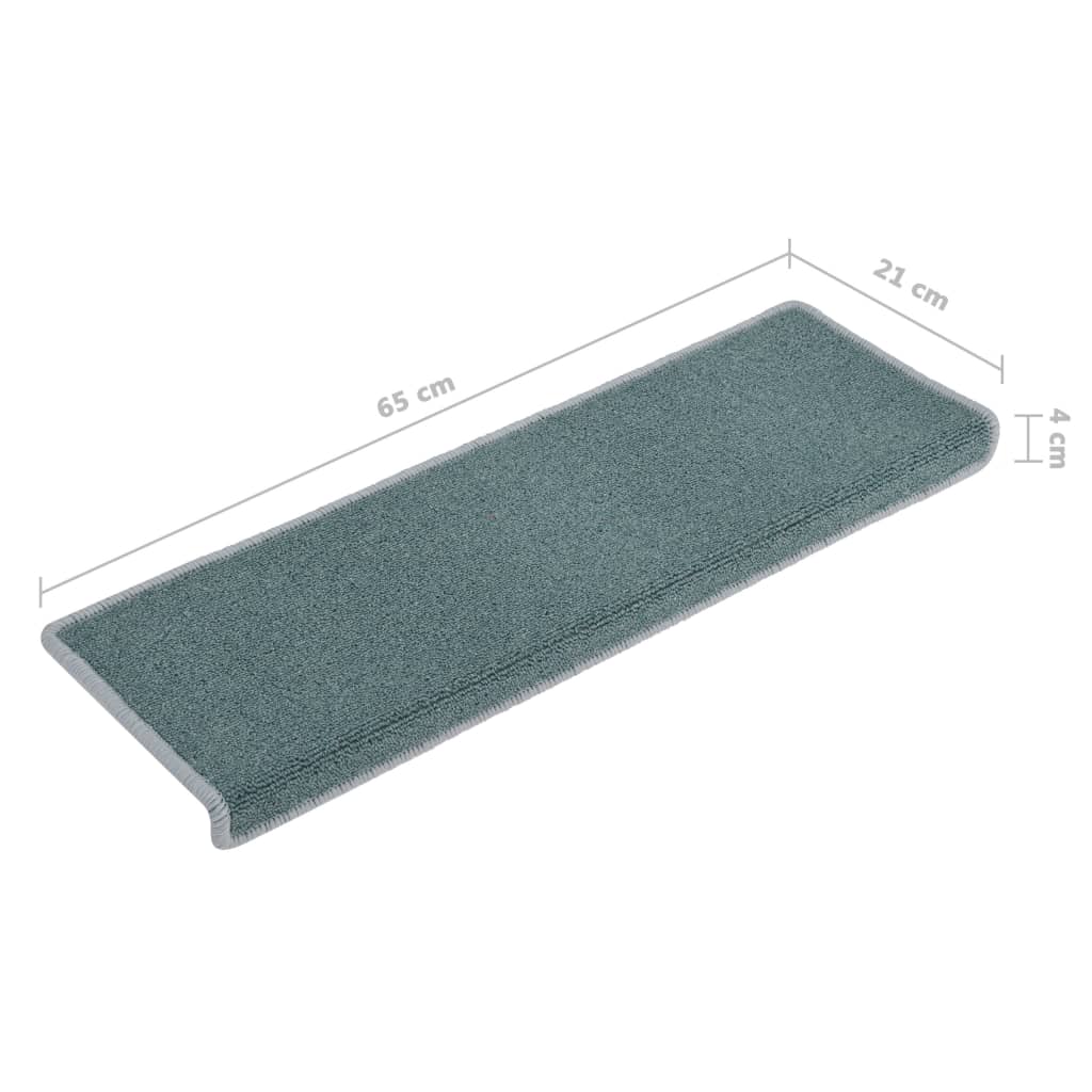 Trapmatten 15 St 65X25 Cm Blauw