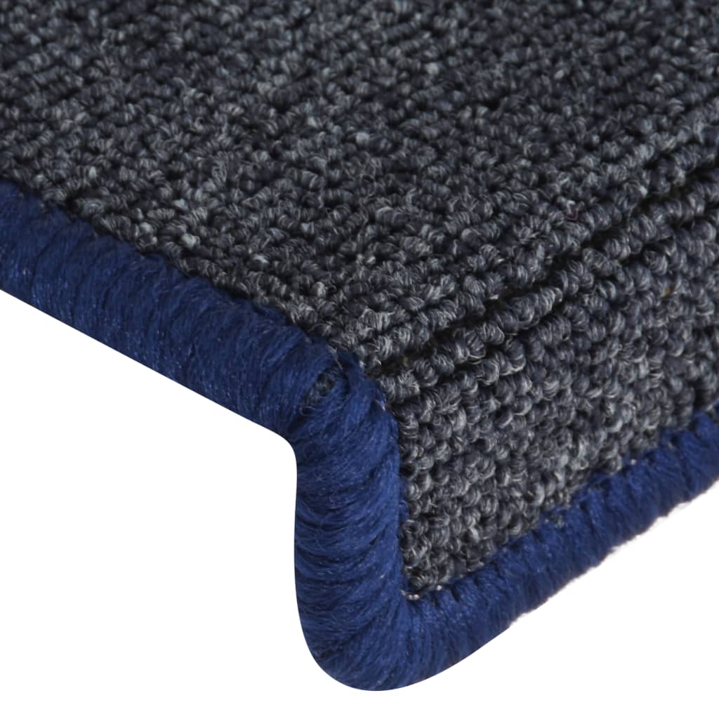 Trapmatten 15 St 65X25 Cm Grijs En Blauw