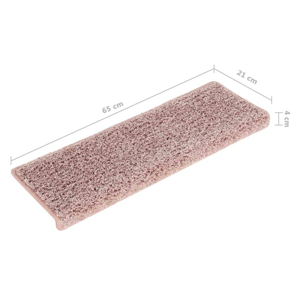 Trapmatten 15 St 65X25 Cm Wit En Roze